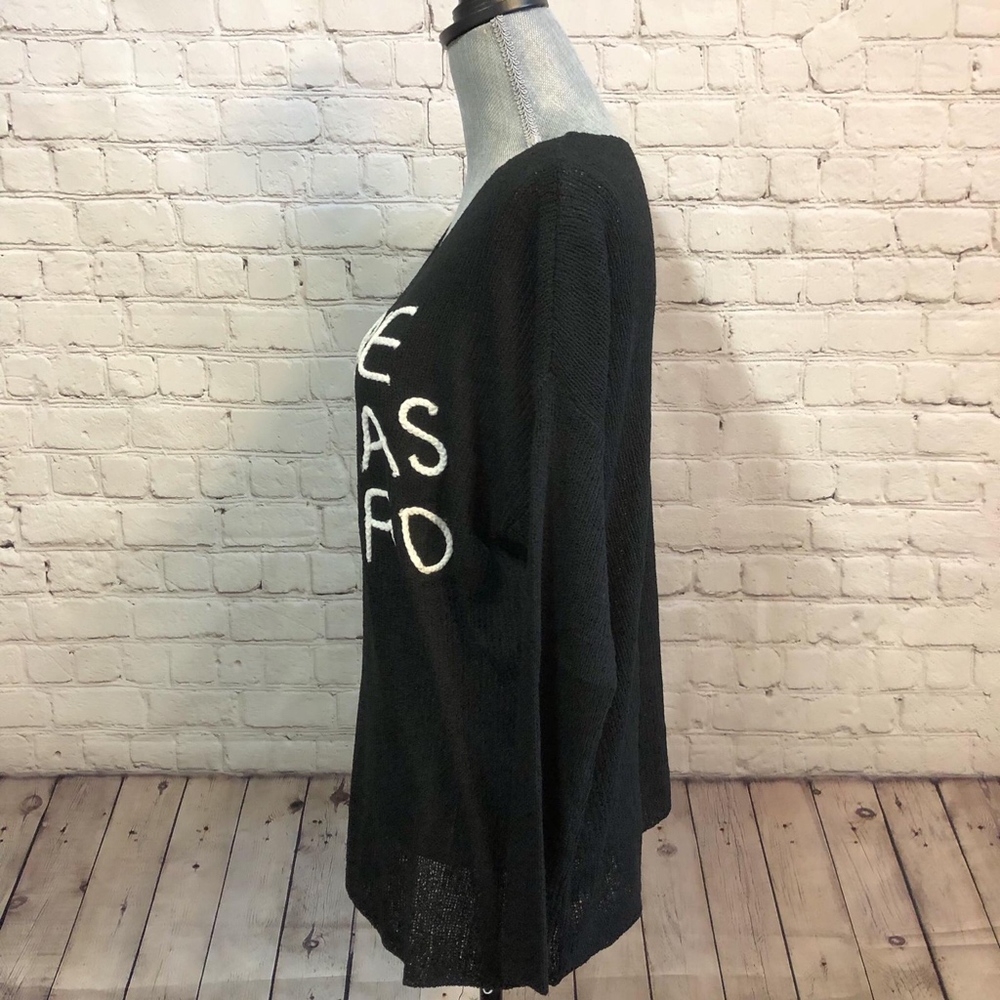 Free as Bird Oversized knit graphic sweater - Picture 4 of 8